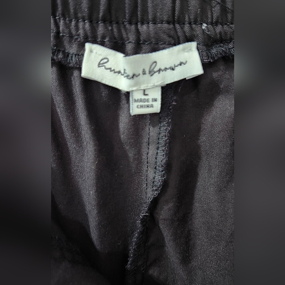 Hunter & Brown Women's Cargo Pant Size Large Dark Brown Straight Leg Gorpcore - Picture 6 of 7